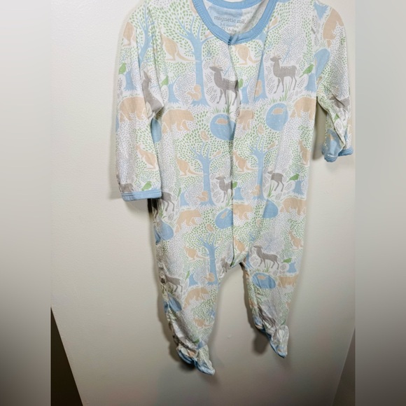 Magnetic Me Acadia Print Footie Pajamas Size 3-6M - Picture 4 of 6